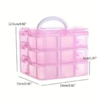 3-Layer Transparent Plastic Toy Organizer Box - Image 7