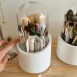 White Plastic Jewelry Stand for Necklaces Earrings Bangles