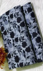 Grey Printed Polo Cotton Shirt & Trouser Set 2 Pcs - Image 2