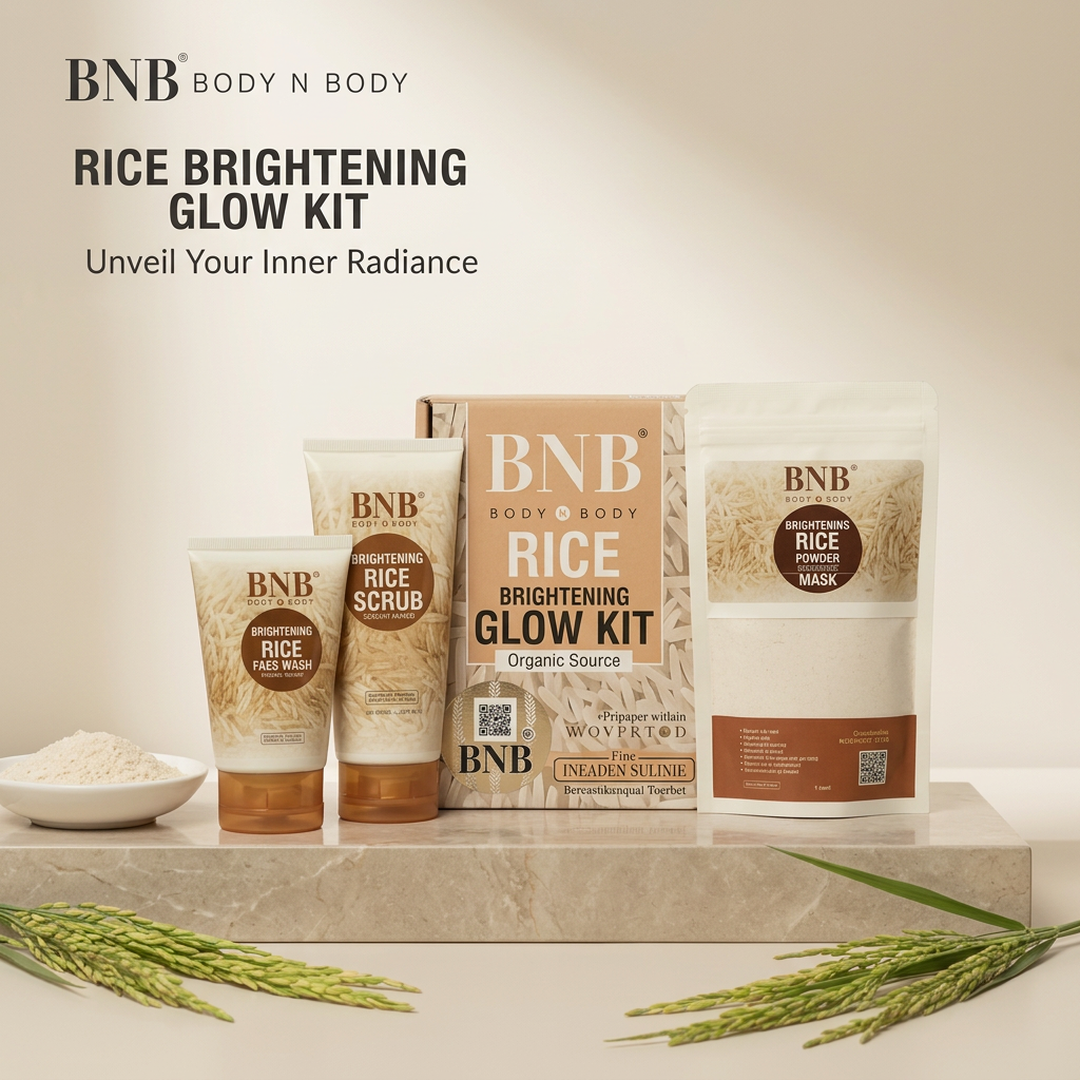 pakistan_693074.png BNB Body & Body Rice Brightening Glow Kit 3-in-1 Glass Skin for All Skin Types - Image 1